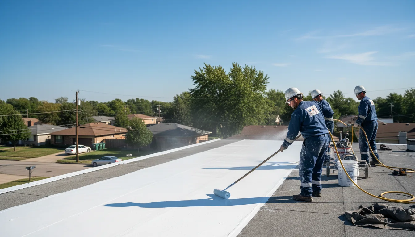 Commercial roof coating in Bradley, AR near me